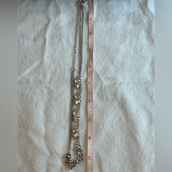 Beautiful Premier Designs silver/CZ costume jewelry necklace - Picture 4 of 5